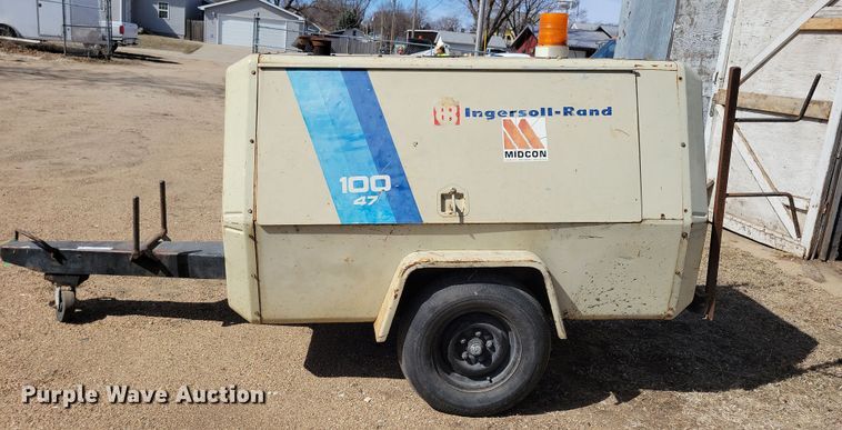 image for item NB9962 Ingersoll Rand 100 air compressor