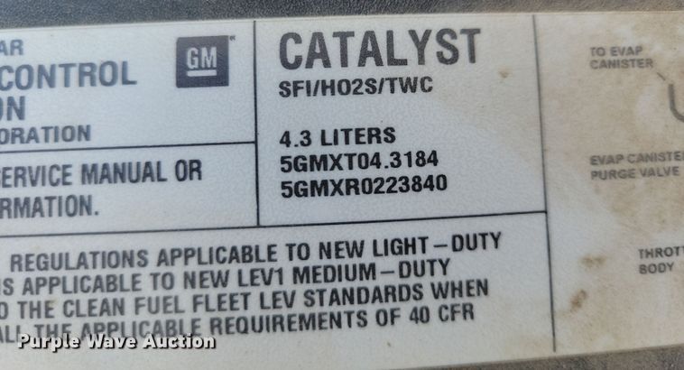 image for item NB9964 2005 Chevrolet Silverado 1500 pickup truck