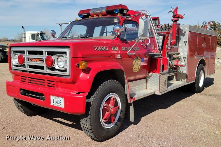 image for item NB9966 1988 GMC C7000 pumper fire truck