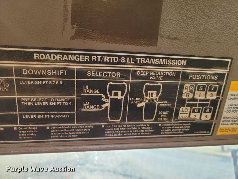 image for item NB9967 2002 Sterling LT9500 dump truck