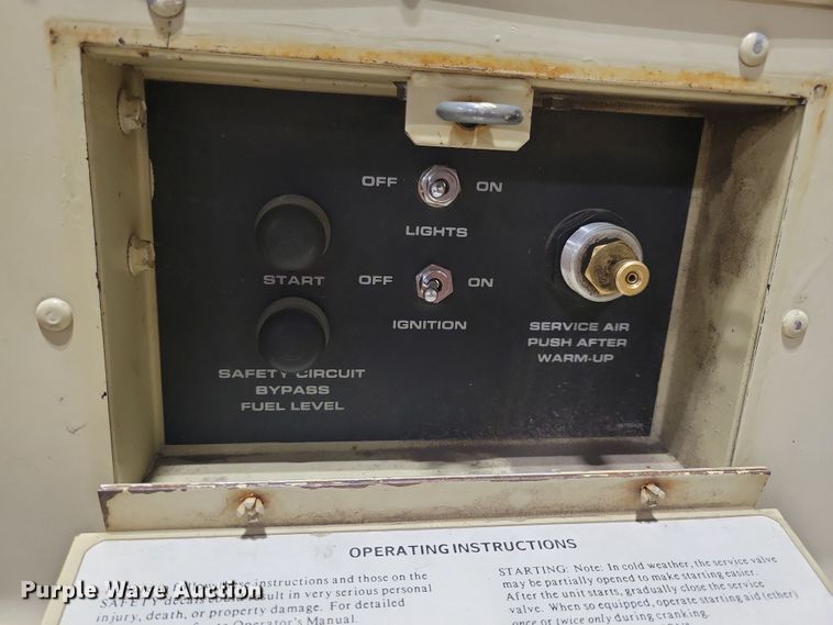 image for item NB9971 1991 Ingersoll Rand 175 air compressor