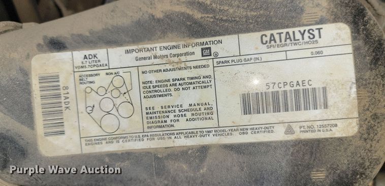 image for item NB9975 1997 Chevrolet  CP30 delivery van