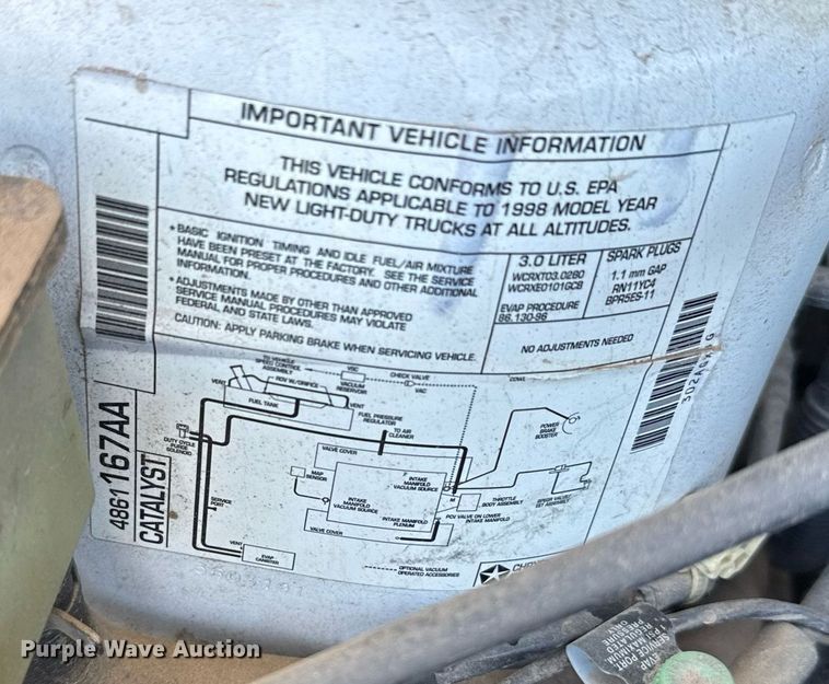 image for item NN9727 1998 Dodge Caravan van