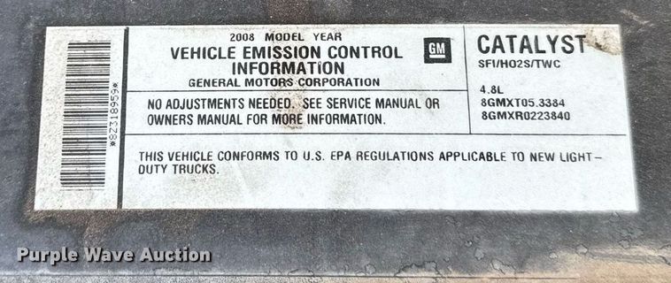 image for item NN9735 2008 Chevrolet Silverado 1500 pickup truck