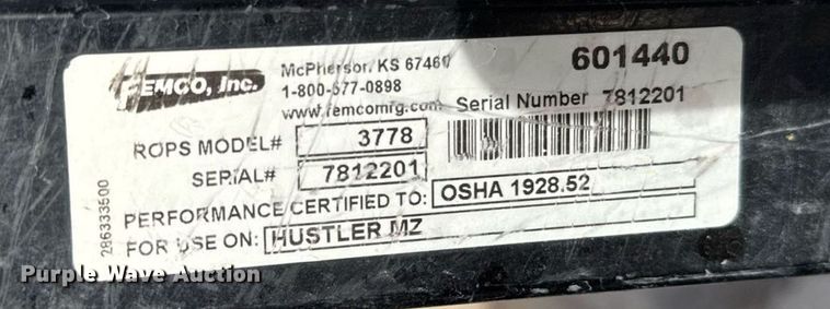 image for item NN9737 Hustler ZTR lawn mower