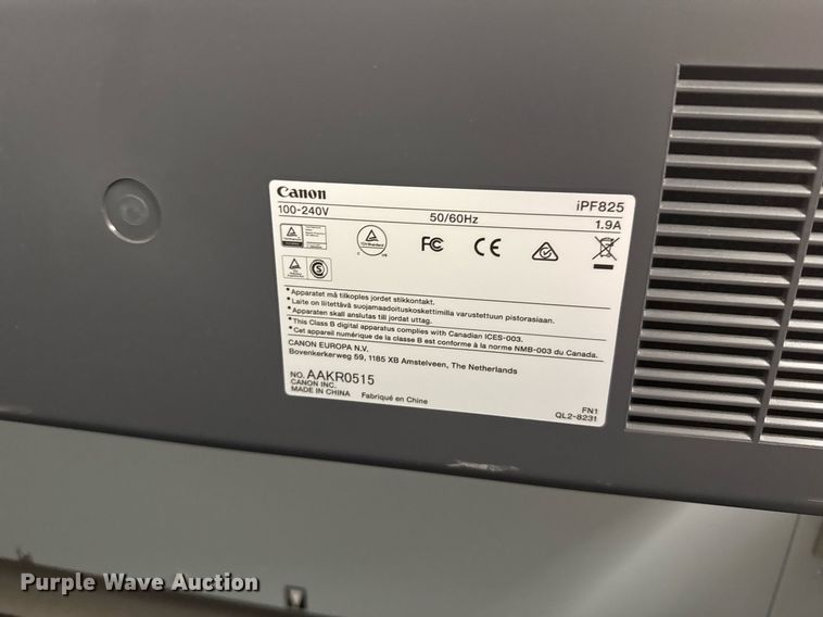 image for item NN9741 Cannon iPF825 plotter printer