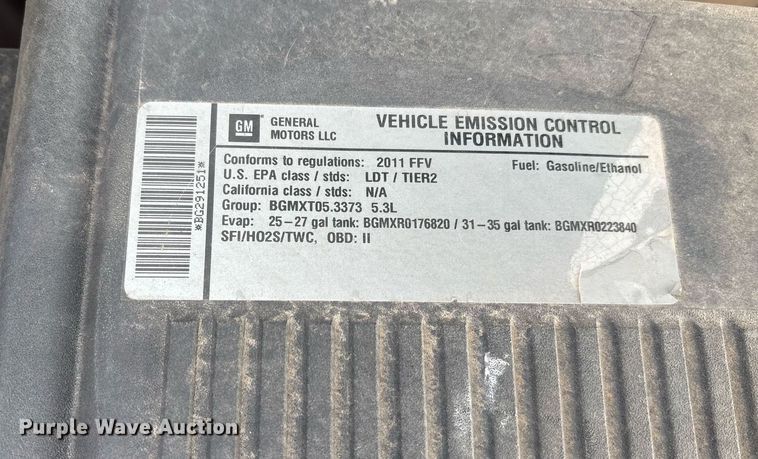 image for item OB9529 2011 Chevrolet Silverado 1500 Crew Cab pickup truck