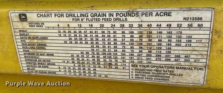 image for item DF8471 John Deere 8300 grain drill