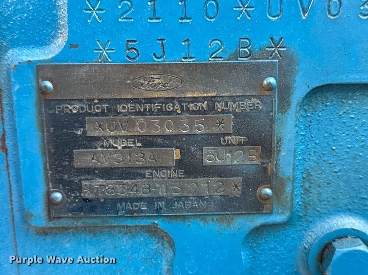 image for item DM5633 1985 Ford 2110 MFWD tractor