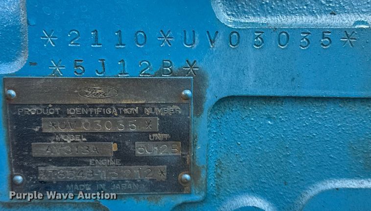 image for item DM5633 1985 Ford 2110 MFWD tractor