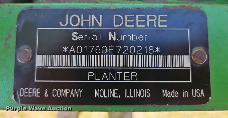 image for item DT7644 2006 John Deere 1760 planter