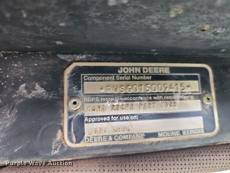 image for item DT7659 1983 John Deere 4450 tractor