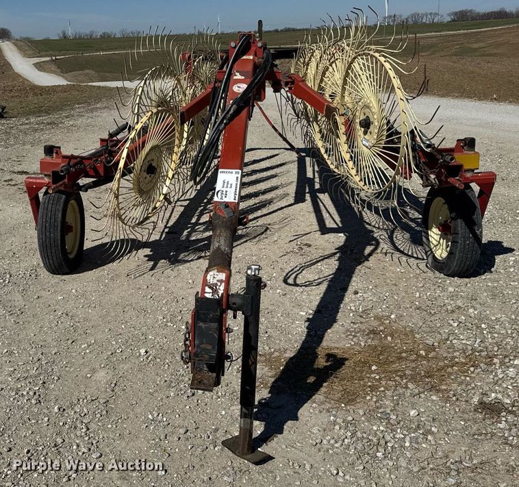 image for item DU3380 H&S 12WHL  high capacity hay rake