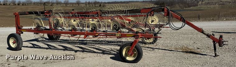 image for item DU3380 H&S 12WHL  high capacity hay rake