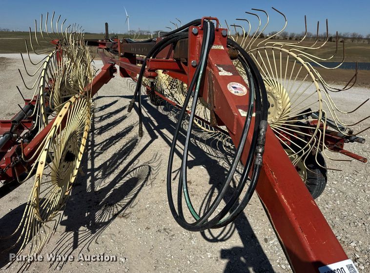image for item DU3380 H&S 12WHL  high capacity hay rake