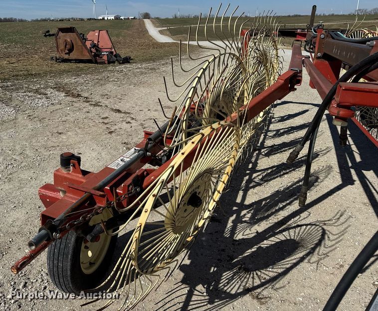 image for item DU3380 H&S 12WHL  high capacity hay rake