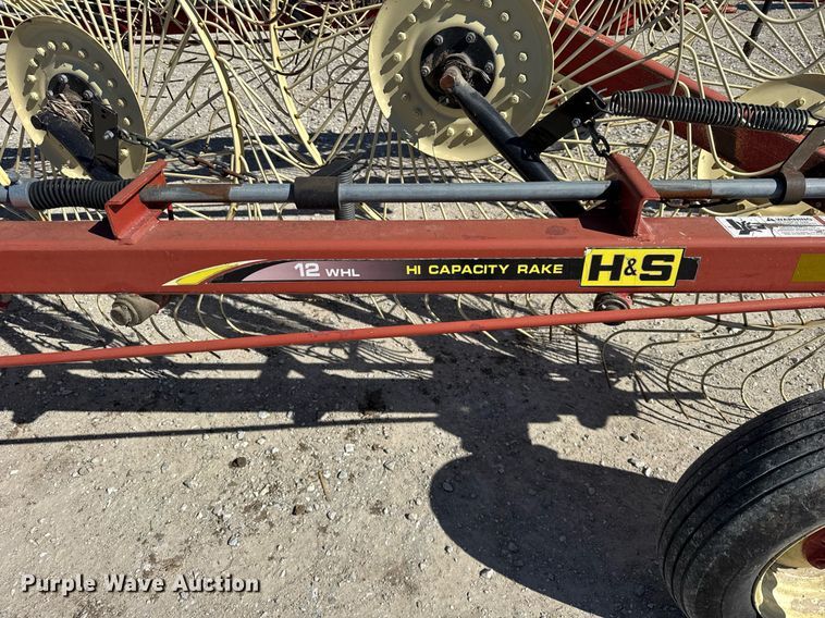 image for item DU3380 H&S 12WHL  high capacity hay rake