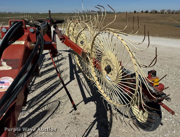 image for item DU3380 H&S 12WHL  high capacity hay rake