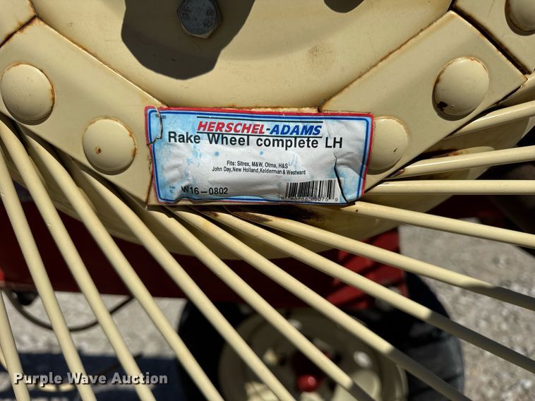 image for item DU3380 H&S 12WHL  high capacity hay rake