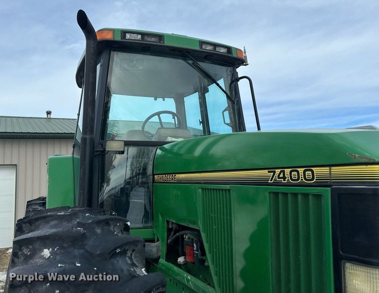 image for item DV0643 1996 John Deere 7400 MFWD tractor