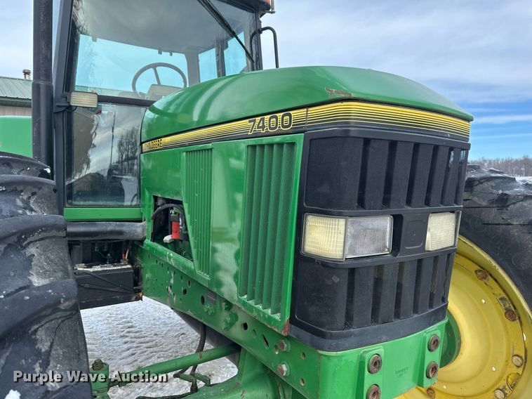 image for item DV0643 1996 John Deere 7400 MFWD tractor