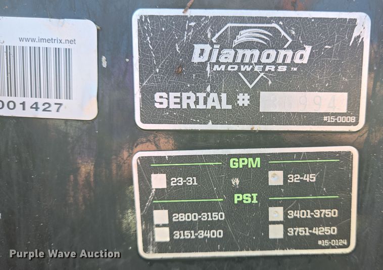 image for item DV1352 Diamond Mowers skid steer mulcher