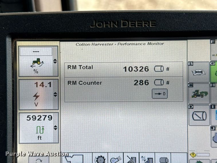 image for item ED5548 2015 John Deere CS690 RWA cotton stripper