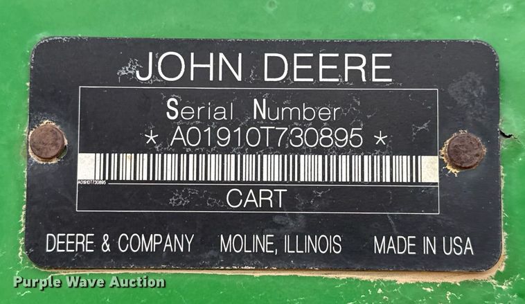 image for item ED5552 2009 John Deere 1890 air seeder