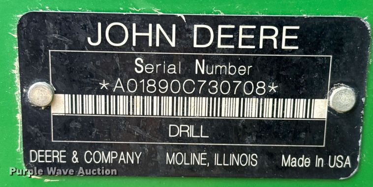 image for item ED5552 2009 John Deere 1890 air seeder