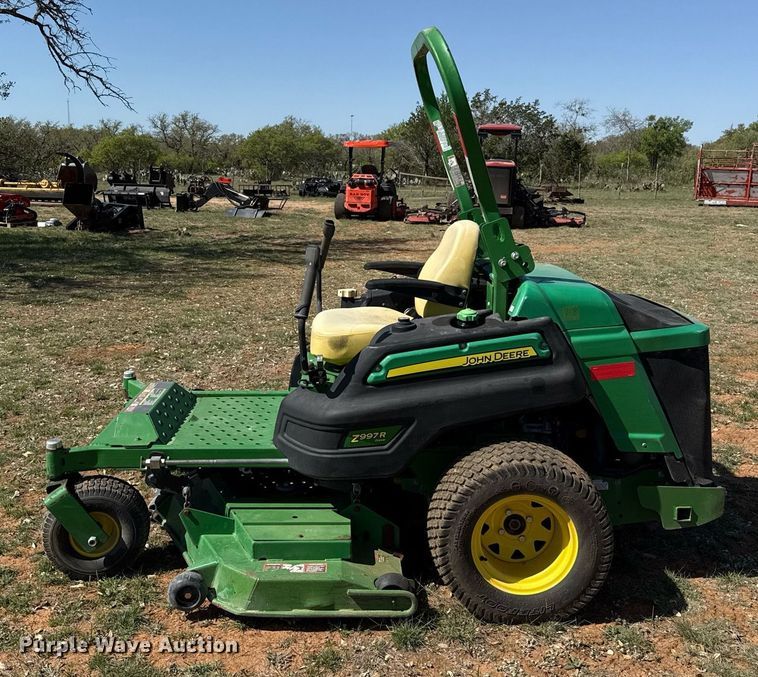 image for item EJ3529 2015 John Deere Z997R ZTR lawn mower