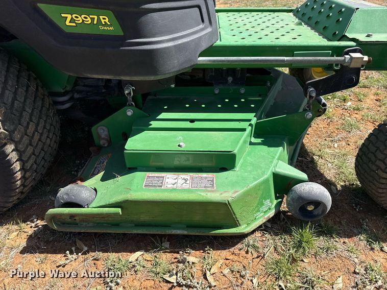 image for item EJ3529 2015 John Deere Z997R ZTR lawn mower