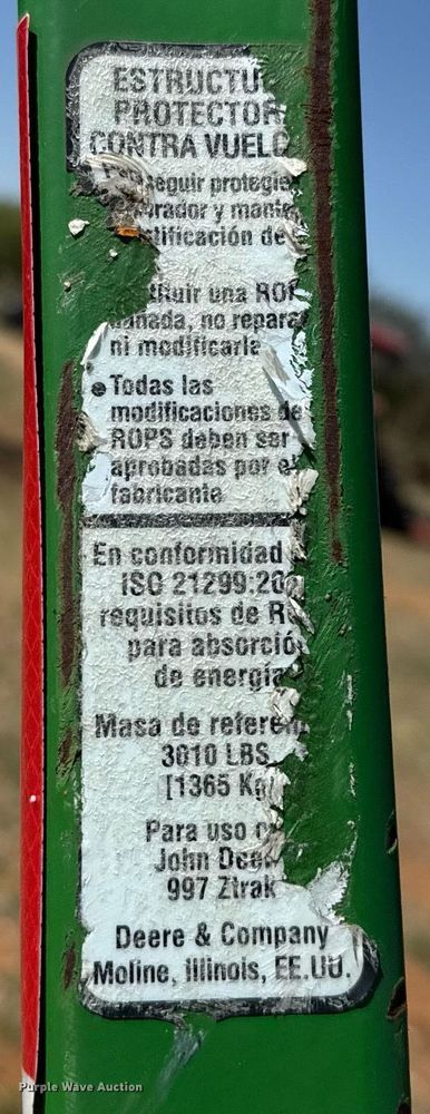 image for item EJ3529 2015 John Deere Z997R ZTR lawn mower