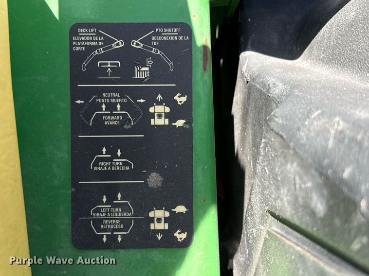 image for item EJ3529 2015 John Deere Z997R ZTR lawn mower