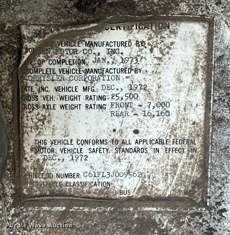 image for item EK0518 1973 Dodge C600 grain truck