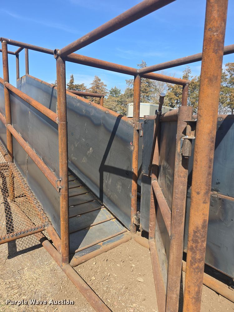image for item EK5042 Shop built livestock loading chute