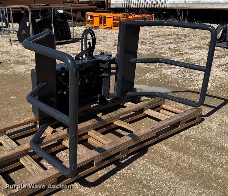 image for item EM3675 2024 Wolverine BSH-12-75D skid steer bale grabber