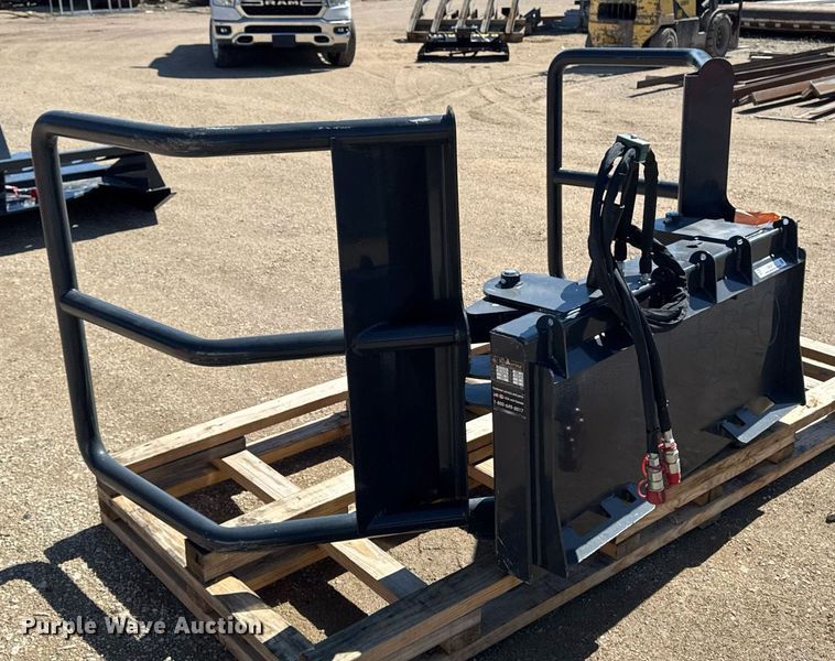 image for item EM3675 2024 Wolverine BSH-12-75D skid steer bale grabber