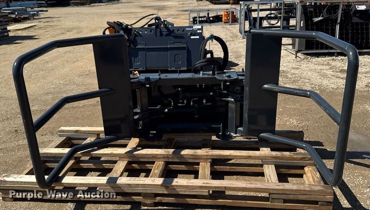 image for item EM3675 2024 Wolverine BSH-12-75D skid steer bale grabber