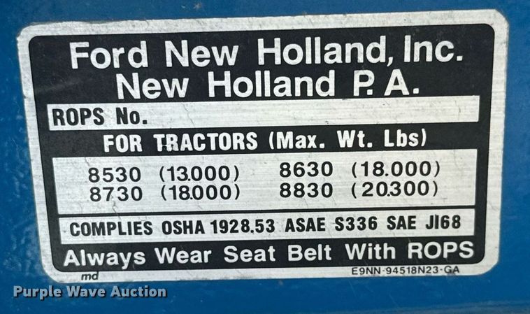 image for item EQ1193 Ford 8630 tractor