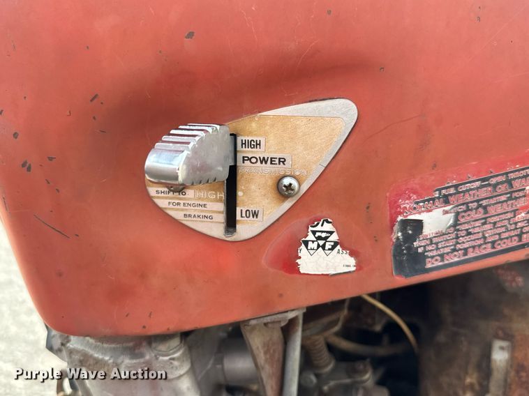 image for item EQ1209 1962 Massey Ferguson MF35 tractor