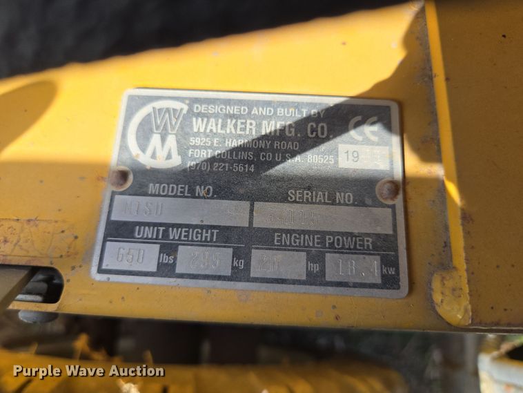 image for item EQ6929 Walker MTSD ZTR lawn mower