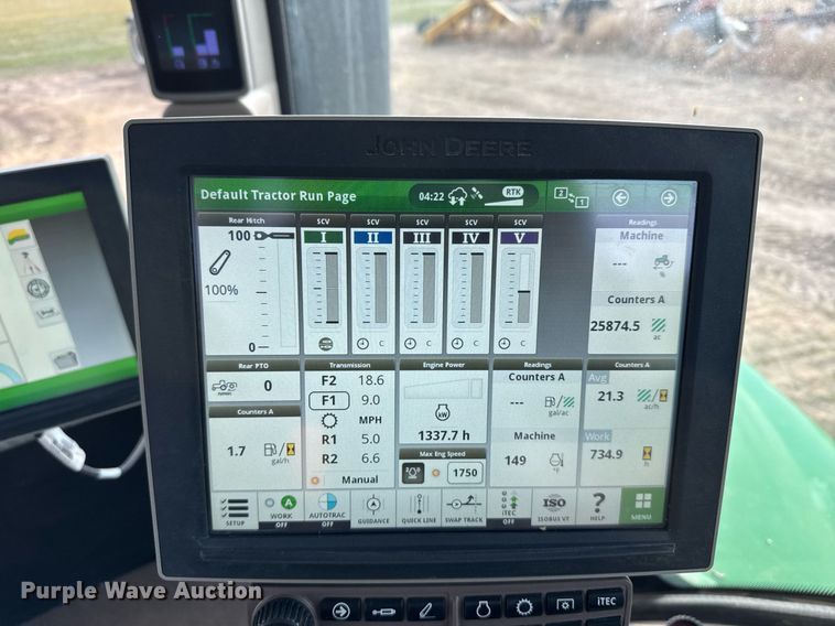 image for item ER8819 2021 John Deere 9570 RX 4WD tractor