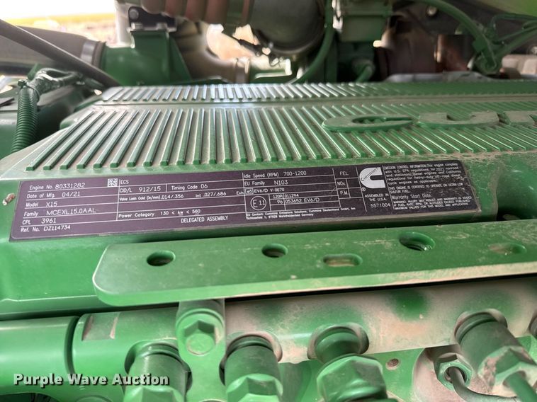 image for item ER8819 2021 John Deere 9570 RX 4WD tractor