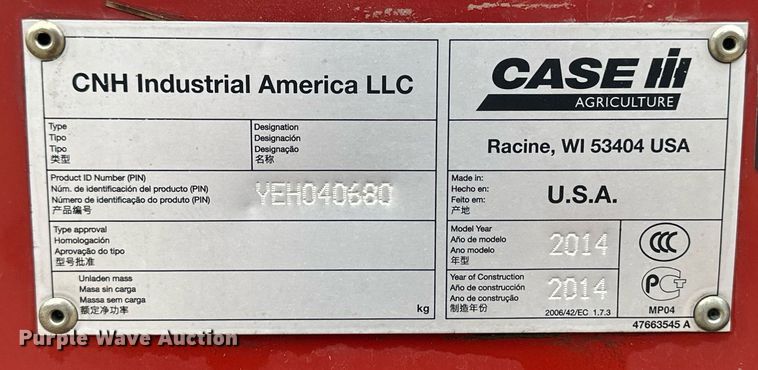 image for item ER8824 2014 Case IH 3162 flex draper head