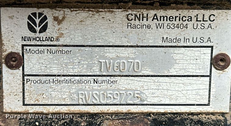 image for item ER8825 2012 New Holland TV6070 bi-directional tractor