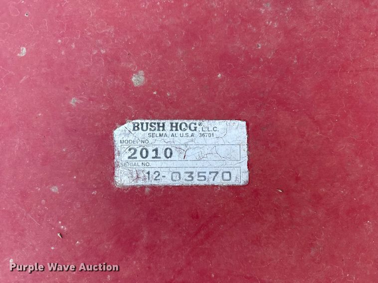 image for item ER8834 Bush Hog 2010 rotary mower