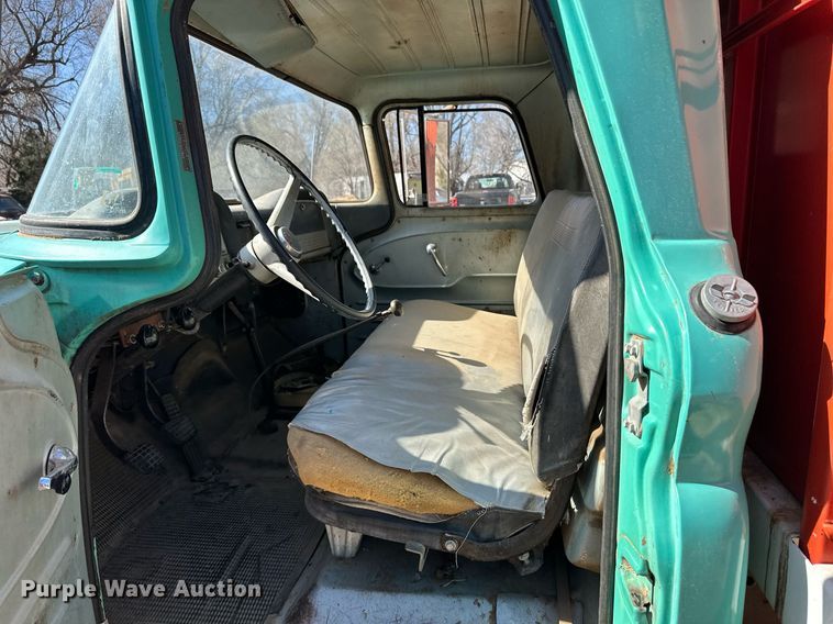 image for item ER8933 1961 Chevrolet 60 dump flatbed truck