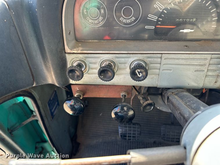 image for item ER8933 1961 Chevrolet 60 dump flatbed truck