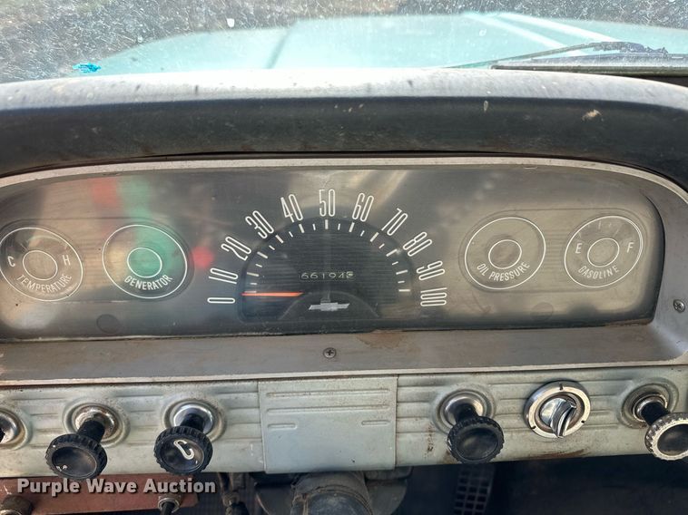 image for item ER8933 1961 Chevrolet 60 dump flatbed truck