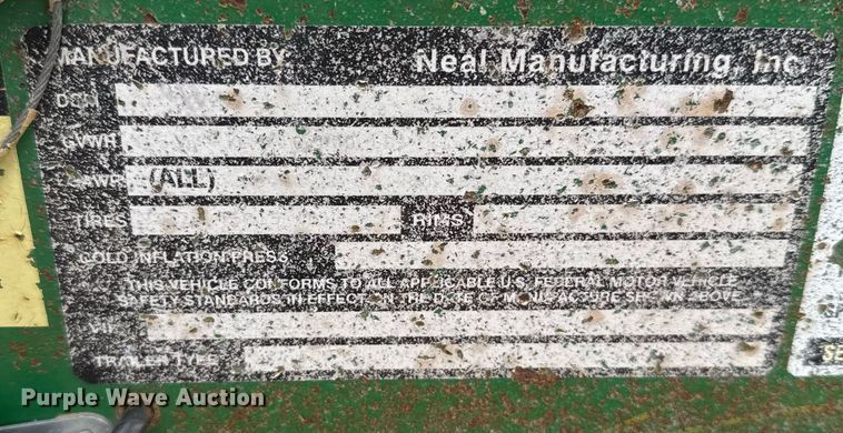 image for item NN9646 Neal fuel trailer